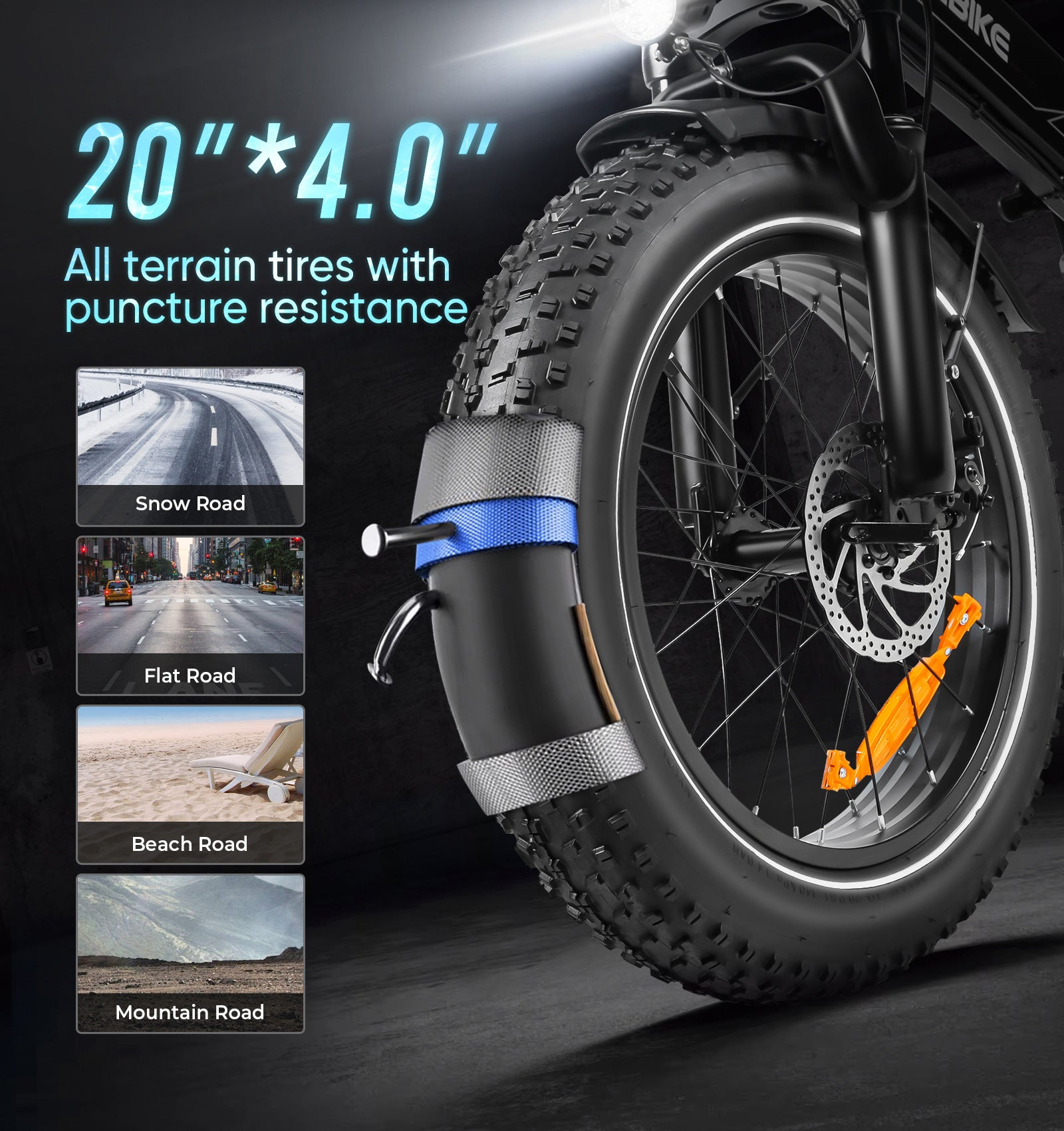 SAMEBIKE elektromos kerékpár LOTDM200-II Fatbike 4